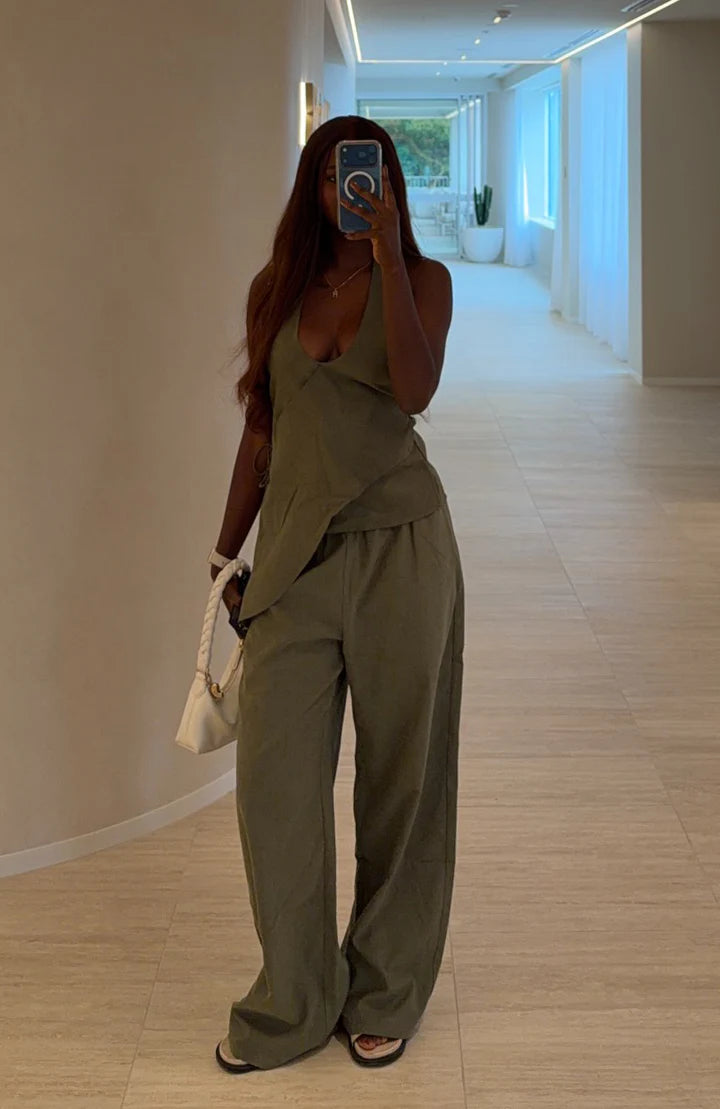 Pantalon En Lin