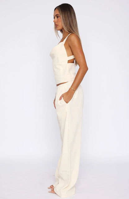 Pantalon En Lin